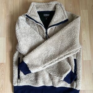 Beige Sherpa Fleece Sweater